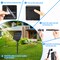 Extra-Long 288FT 800LED Solar Fairy String Lights, 4-Pack 72FT 200 LED Outdoor Twinkle Lights Waterproof 8 Lighting Modes Cool White Silver Wire Lights for Deck Backyard Tree Garden Fence Pool Party